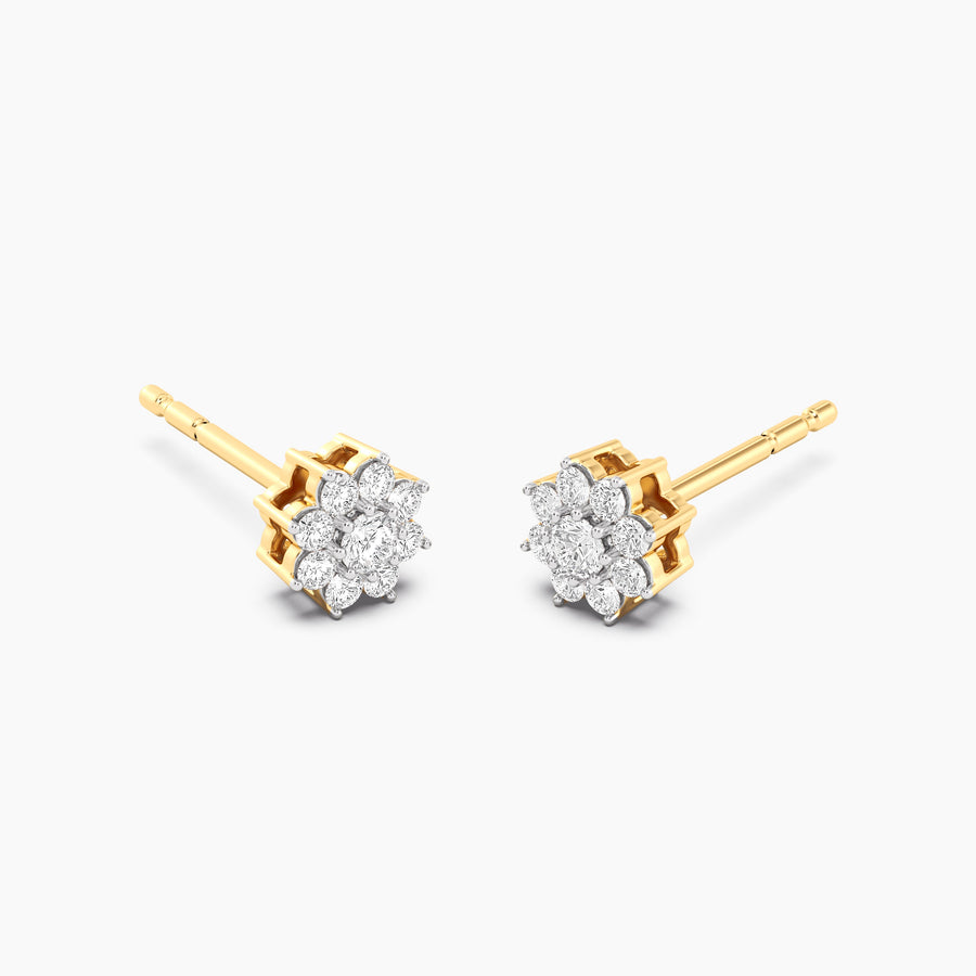 Lab-Grown 0.22 Ct Bloom Stud Earrings