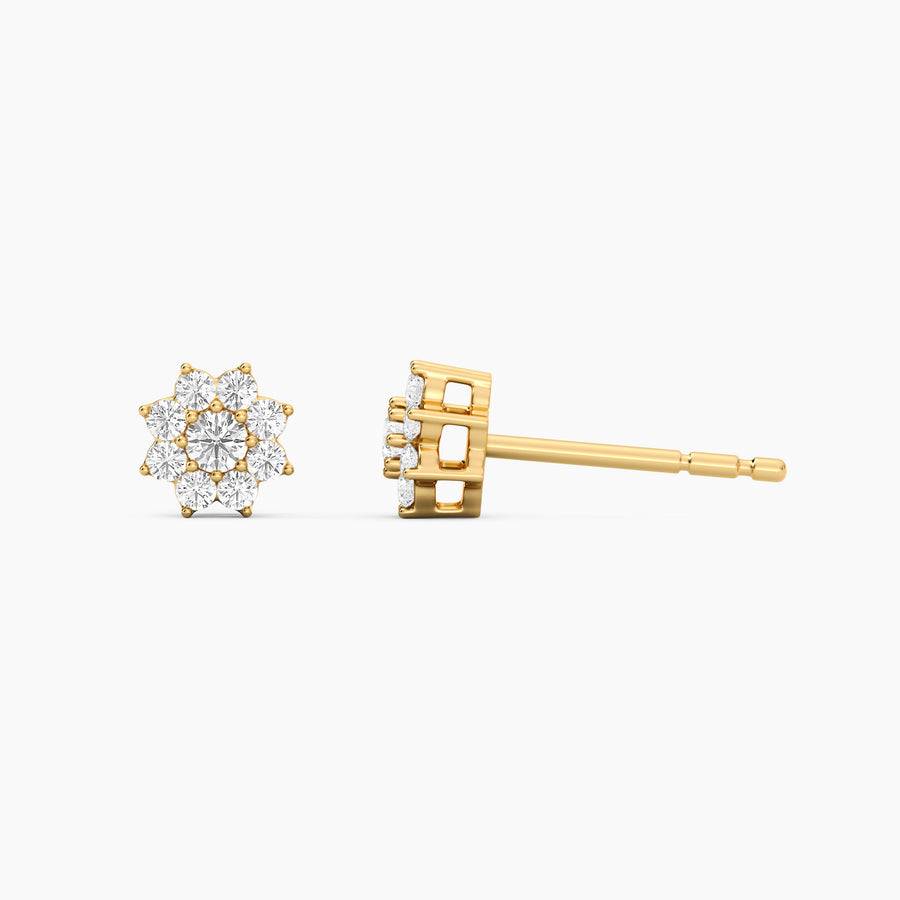 Lab-Grown 0.22 Ct Bloom Stud Earrings
