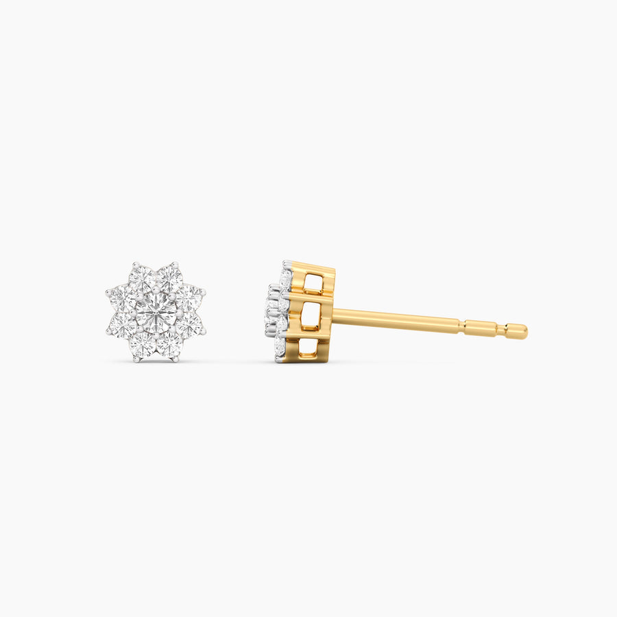 Lab-Grown 0.22 Ct Bloom Stud Earrings