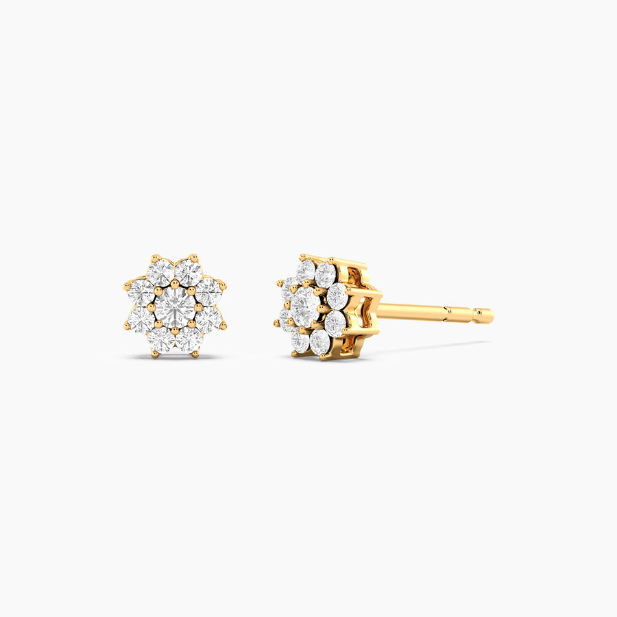 Lab-Grown 0.22 Ct Bloom Stud Earrings