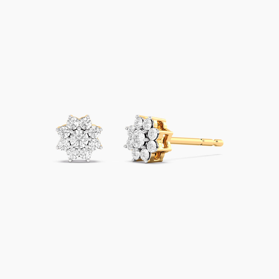 Lab-Grown 0.22 Ct Bloom Stud Earrings