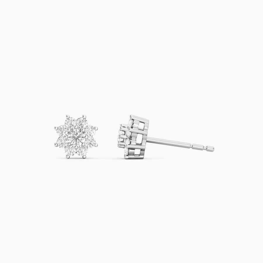 Lab-Grown 0.45 Ct Bloom Stud Earrings