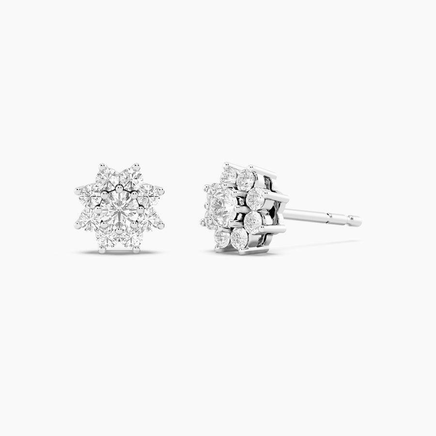 Lab-Grown 0.45 Ct Bloom Stud Earrings