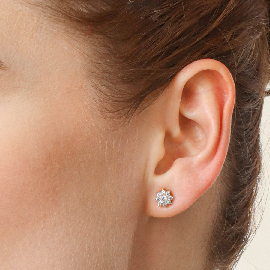 Lab-Grown 0.22 Ct Bloom Stud Earrings