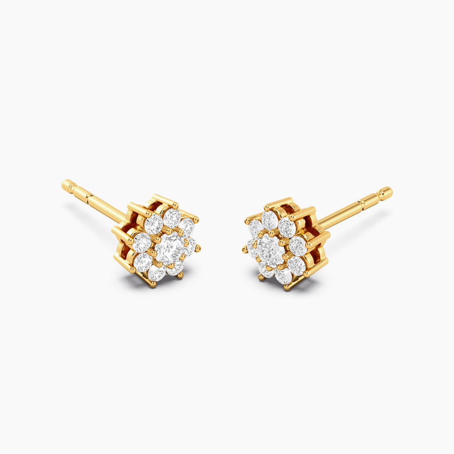 Lab-Grown 0.27 Ct Bloom Stud Earrings