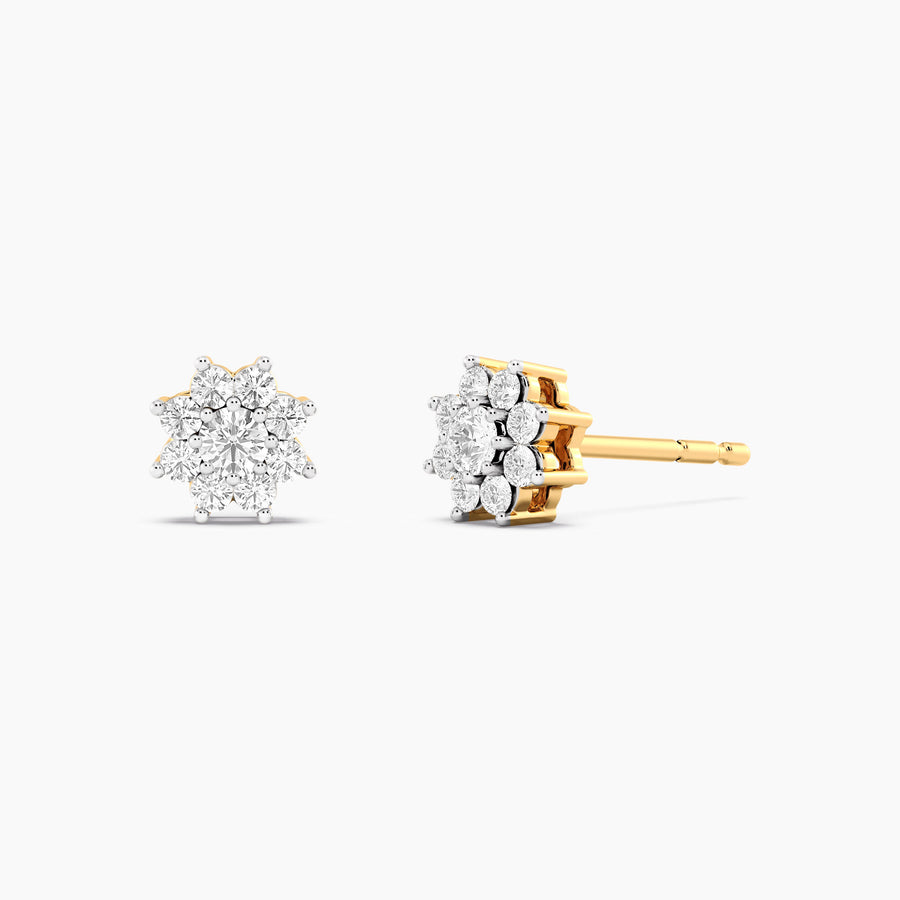 Lab-Grown 0.27 Ct Bloom Stud Earrings