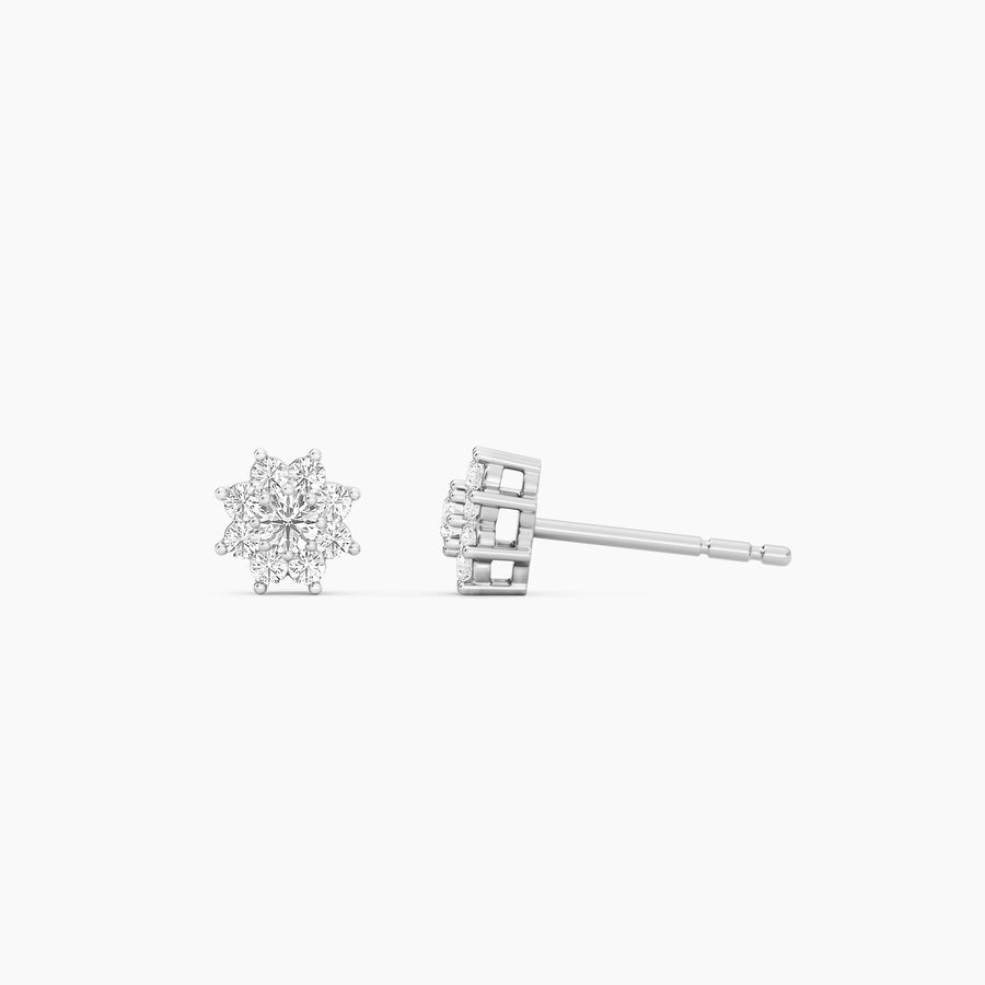 Lab-Grown 0.27 Ct Bloom Stud Earrings