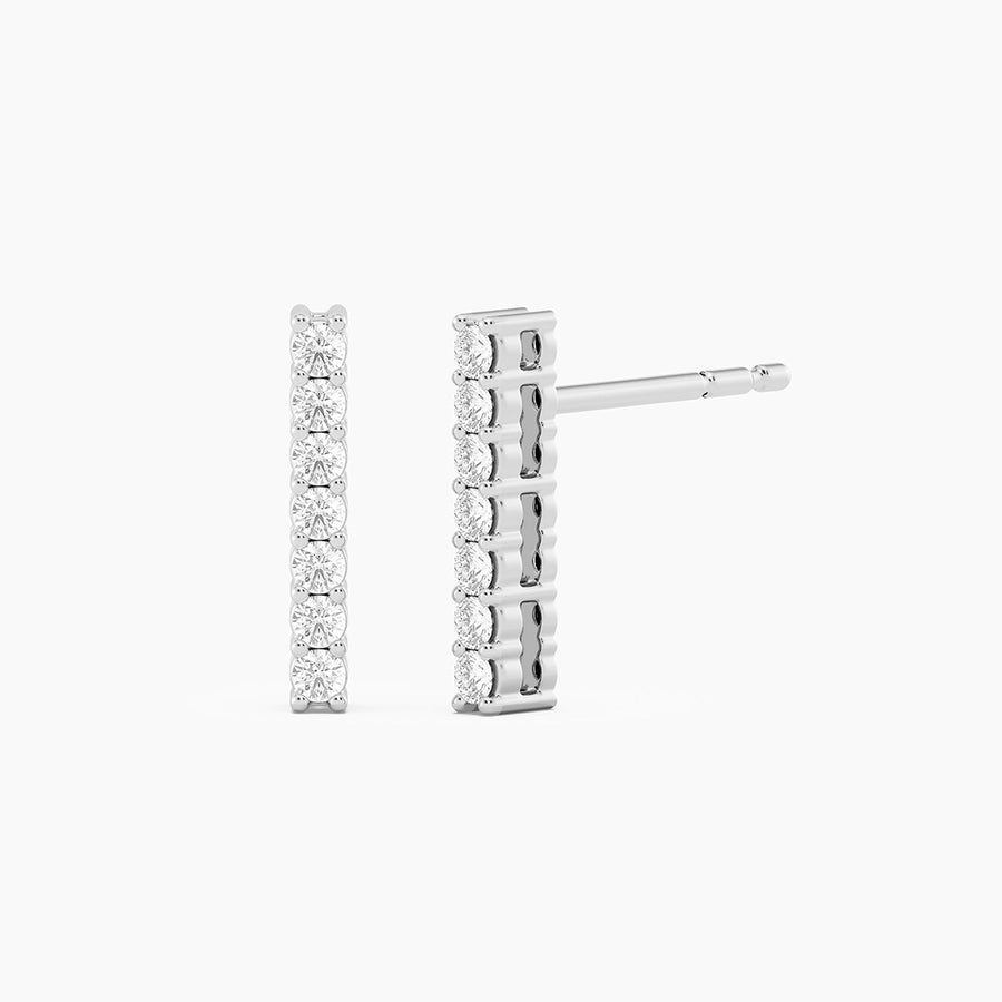 Lab-Grown Classic Bar Stud Earrings