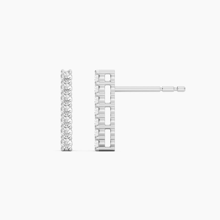Lab-Grown Classic Bar Stud Earrings