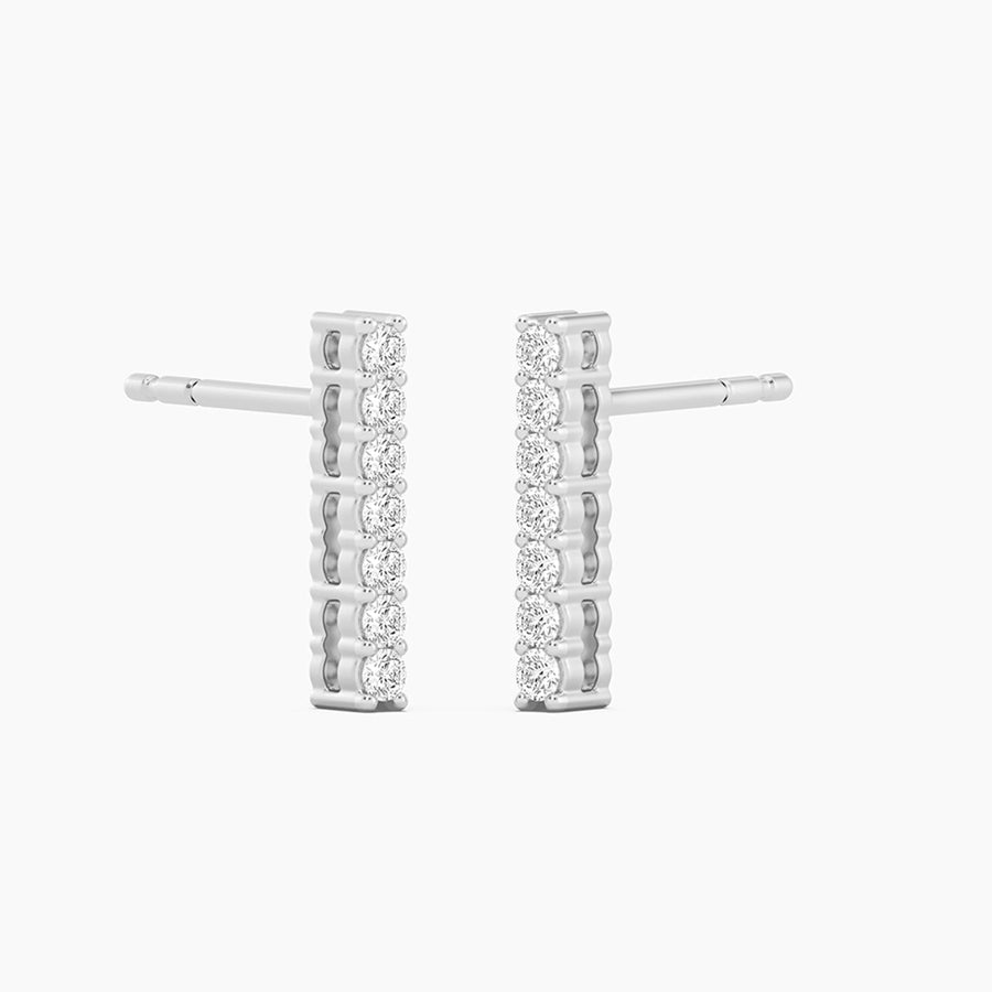 Lab-Grown Classic Bar Stud Earrings