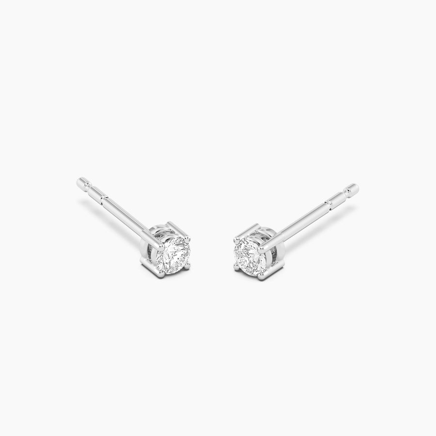 Lab-Grown 0.14 Ct Four Prong Stud Earrings