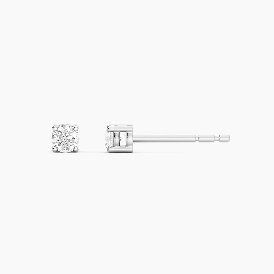 Lab-Grown 0.14 Ct Four Prong Stud Earrings