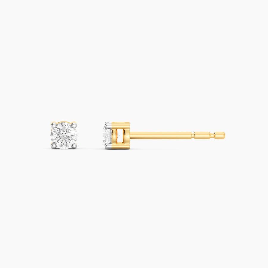 Lab-Grown 0.14 Ct Four Prong Stud Earrings