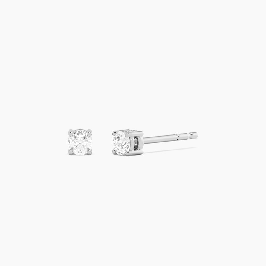 Lab-Grown 0.14 Ct Four Prong Stud Earrings