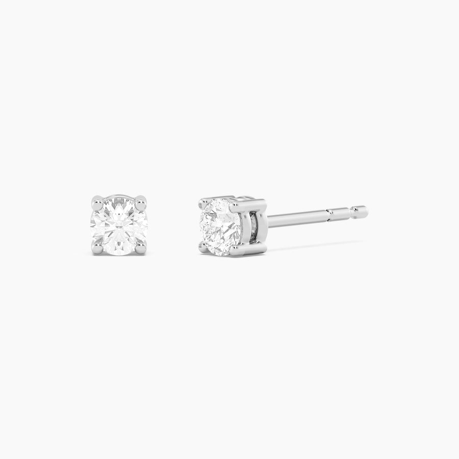Lab-Grown 0.26 Ct Four Prong Stud Earrings