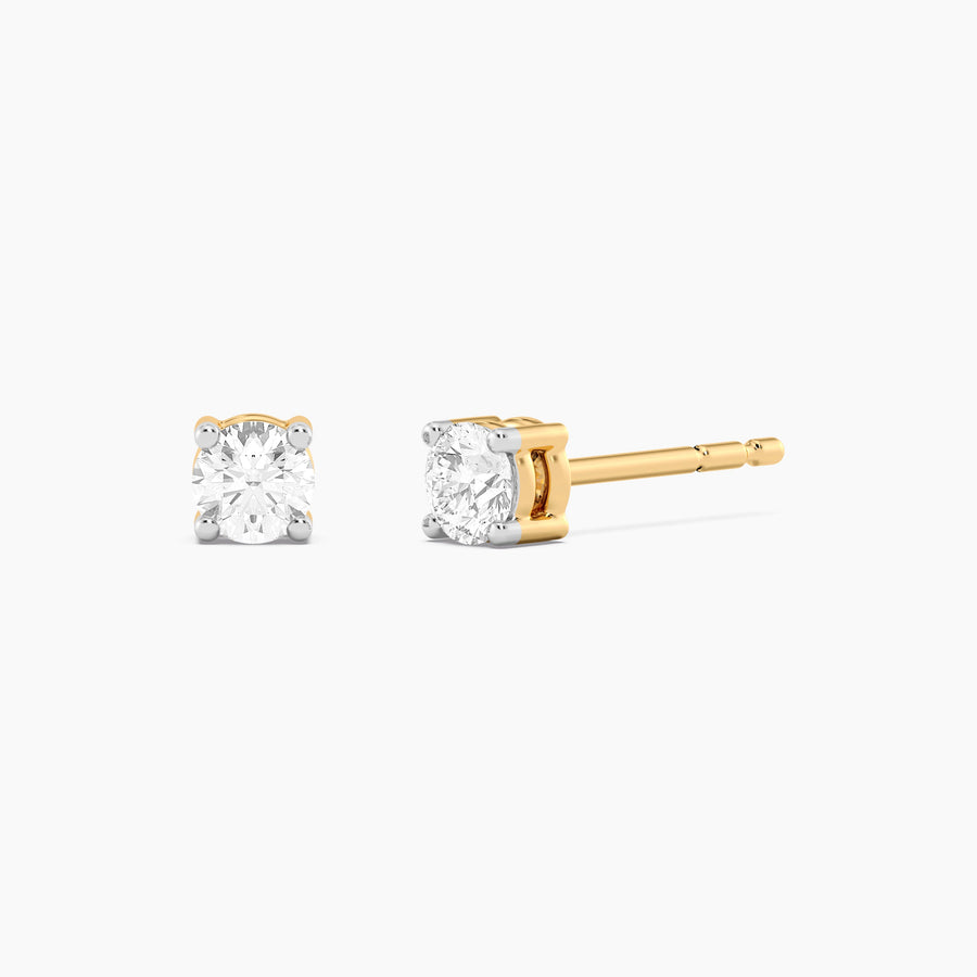 Lab-Grown 0.26 Ct Four Prong Stud Earrings