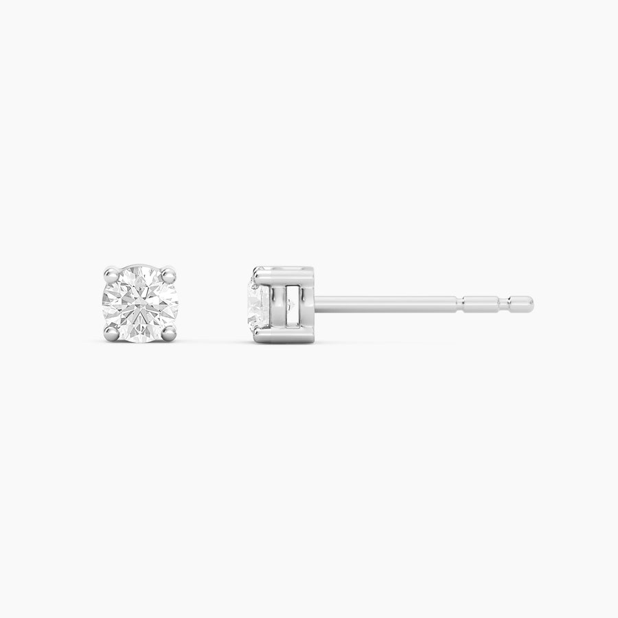Lab-Grown 0.26 Ct Four Prong Stud Earrings