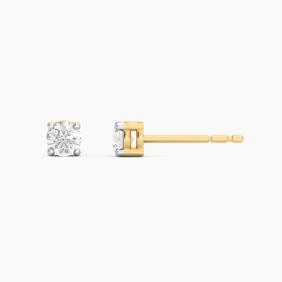 Lab-Grown 0.26 Ct Four Prong Stud Earrings