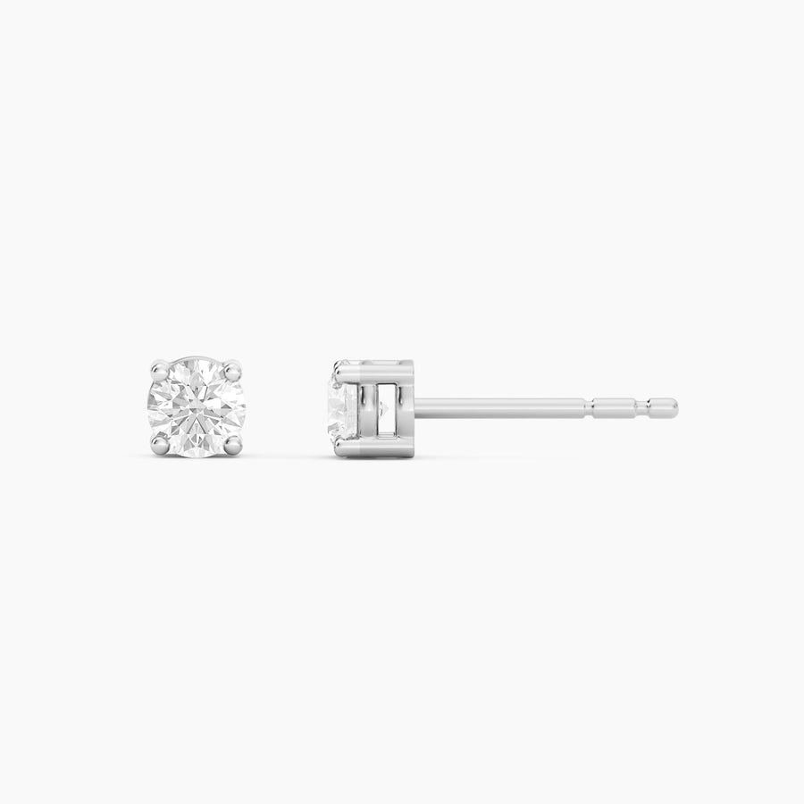 Lab-Grown 0.33 Ct Four Prong Stud Earrings