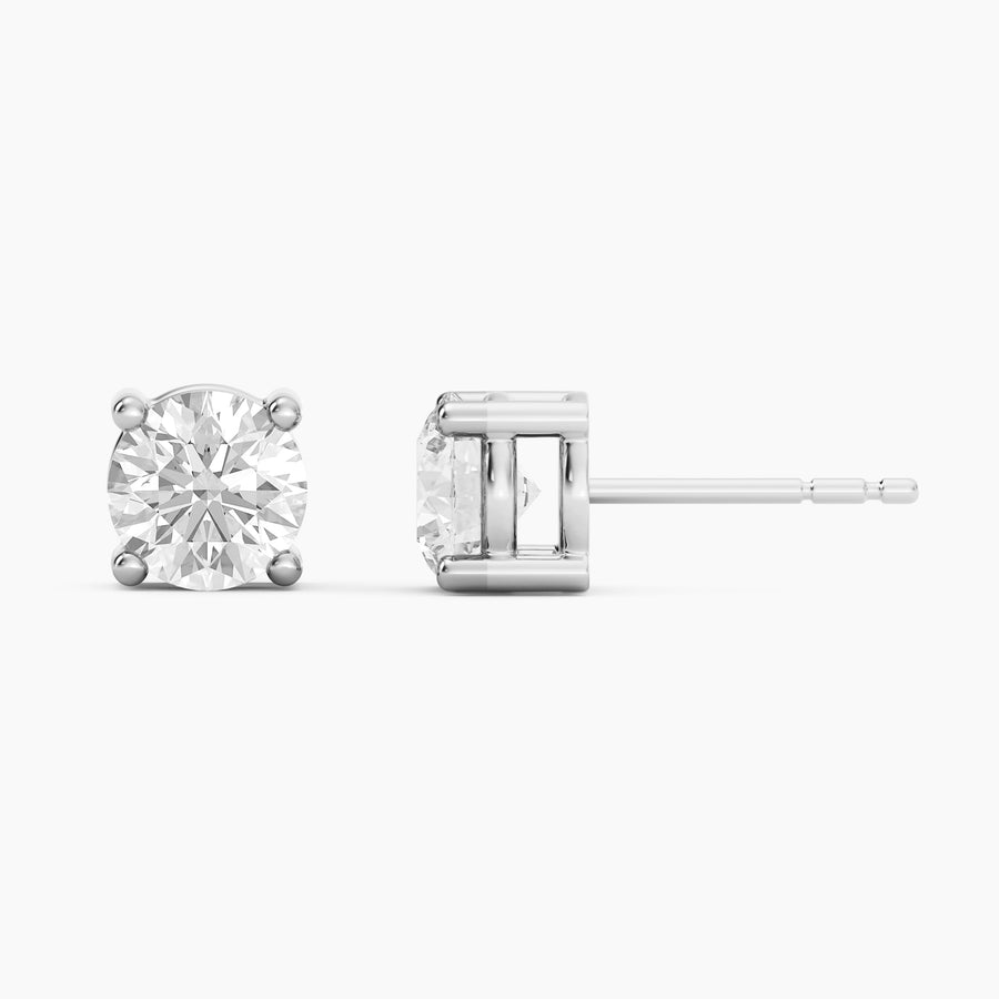 Lab-Grown 1.50 Ct Four Prong Stud Earrings