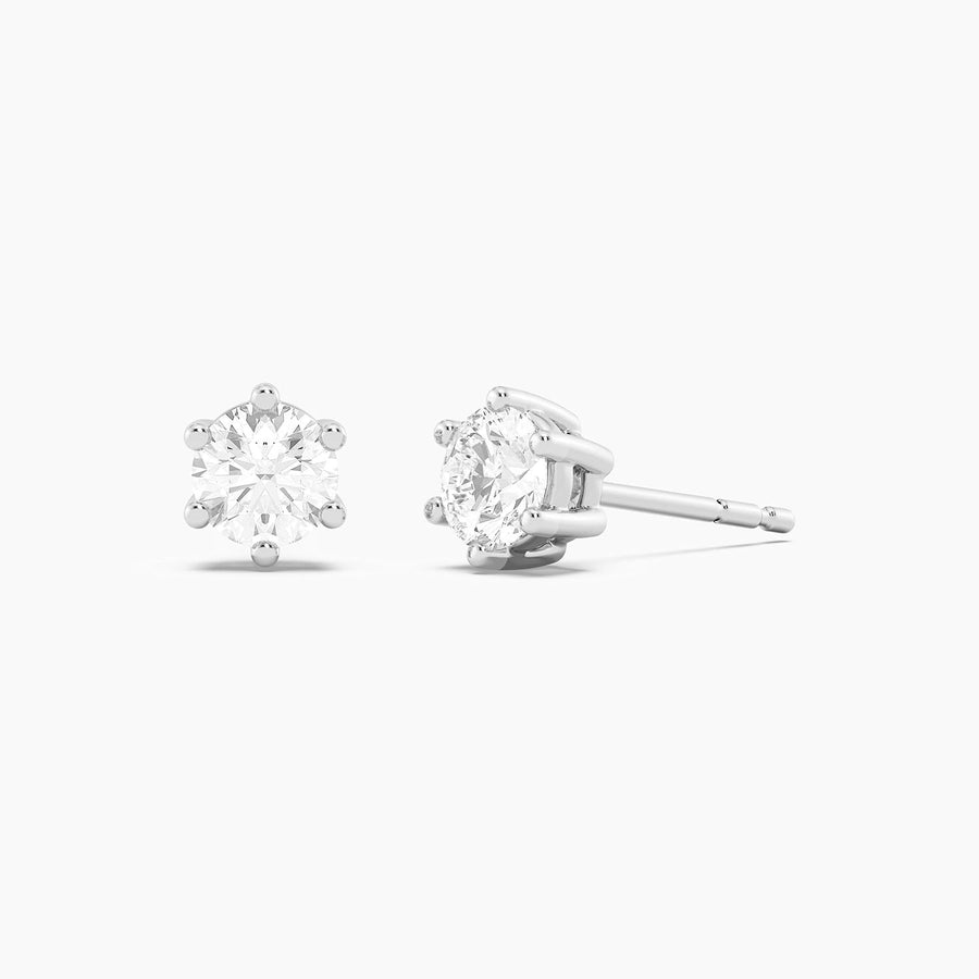Lab-Grown 0.66 Ct Six Prong Stud Earrings