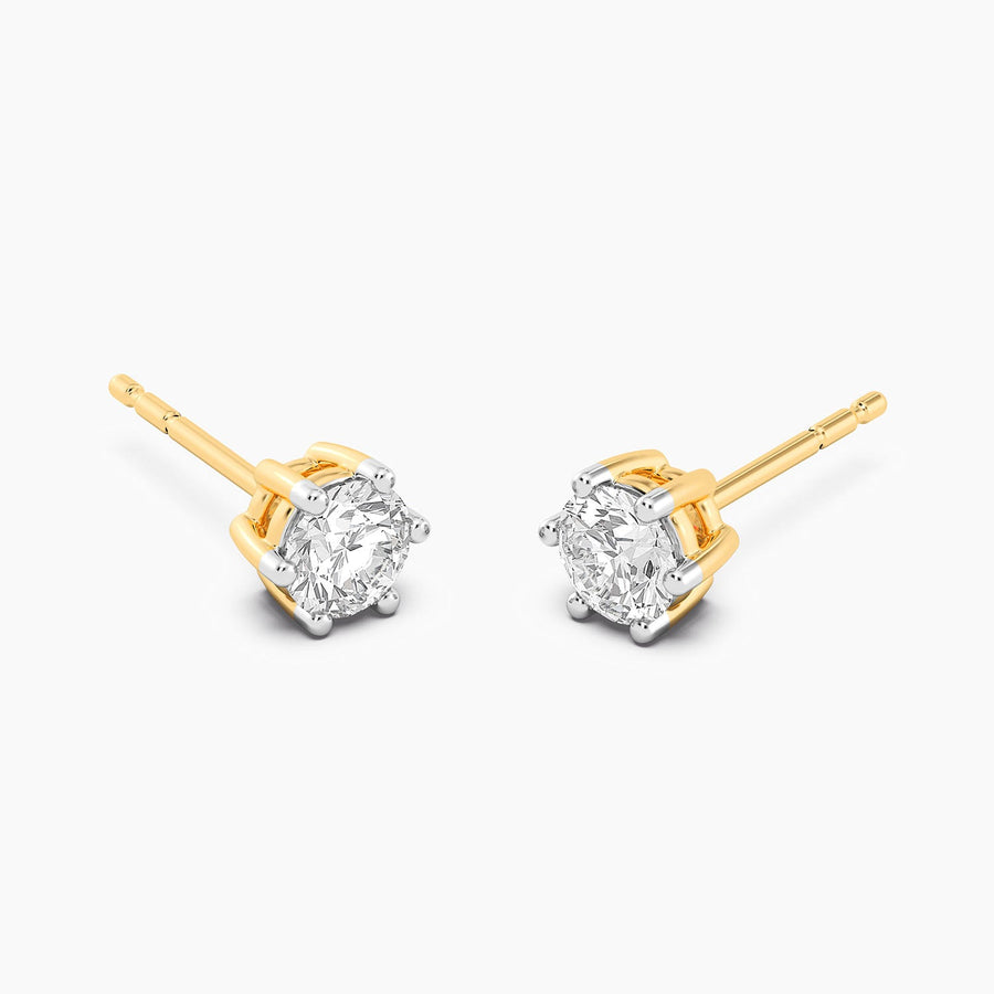 Lab-Grown 0.66 Ct Six Prong Stud Earrings