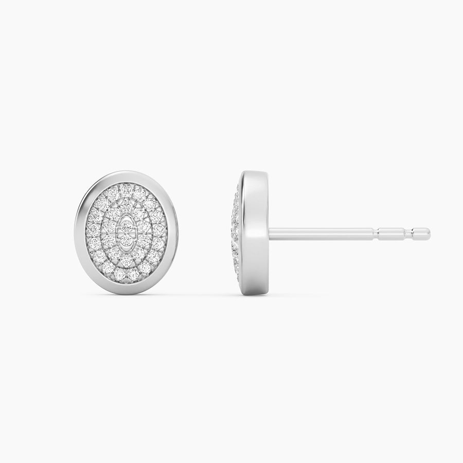 Lab-Grown Optimistic Oval Stud Earrings