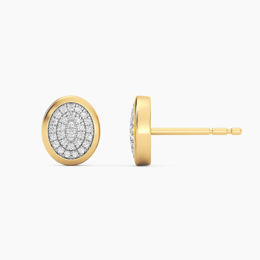 Lab-Grown Optimistic Oval Stud Earrings