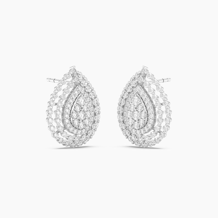 Lab-Grown Pear Stud Earrings