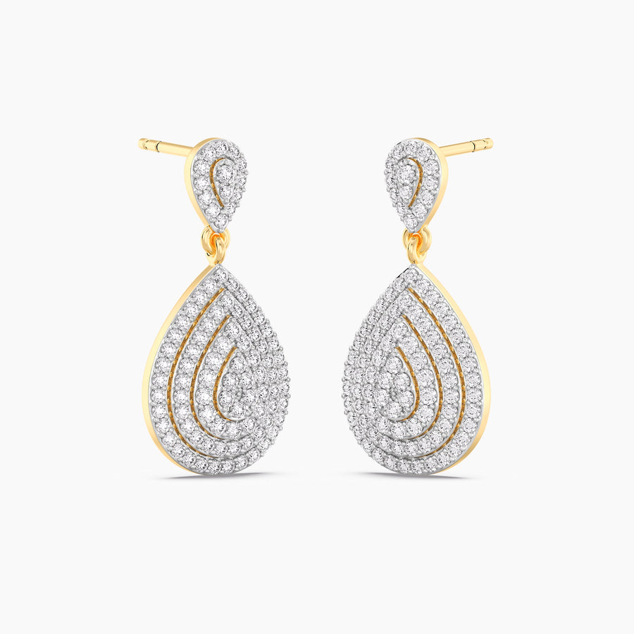 Lab-Grown Classic Pear-Shaped Drop Earrings