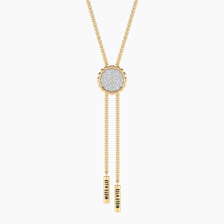 Lab-Grown Signature Circle Adjustable Bolo Necklace