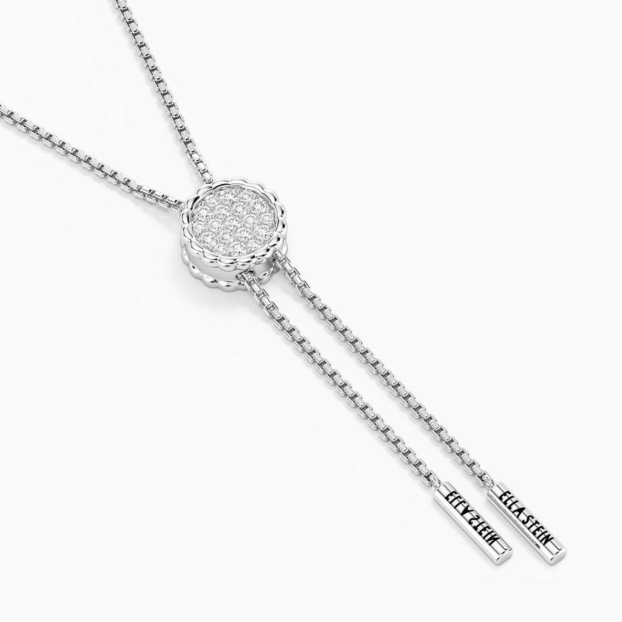 Lab-Grown Signature Circle Adjustable Bolo Necklace