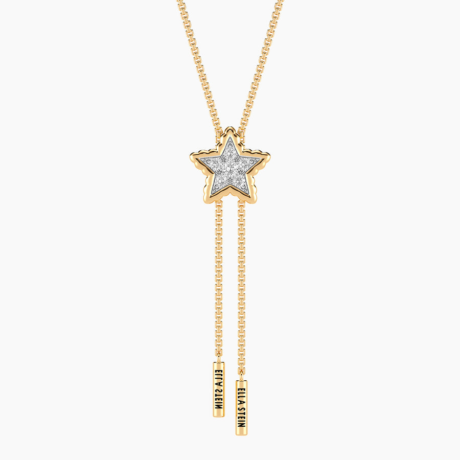 Lab-Grown Signature Star Adjustable Bolo Necklace