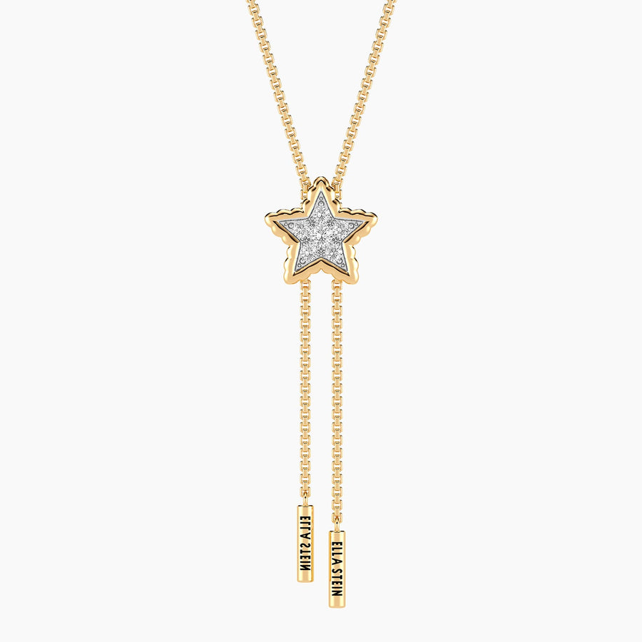 Lab-Grown Signature Star Adjustable Bolo Necklace