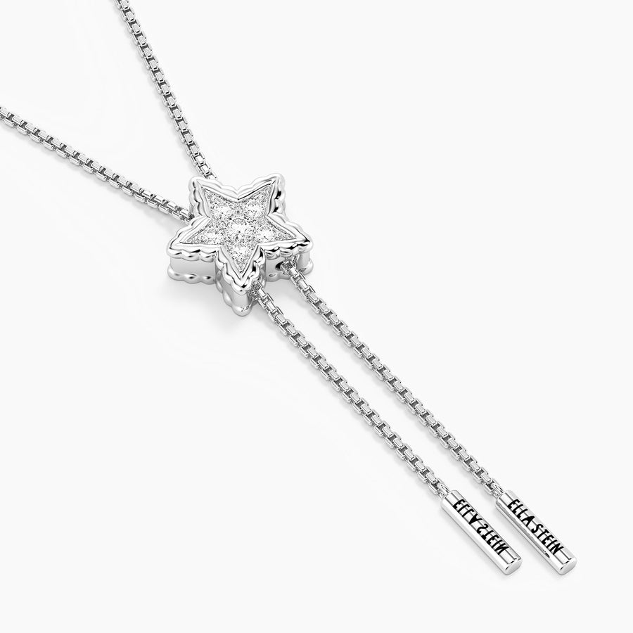 Lab-Grown Signature Star Adjustable Bolo Necklace