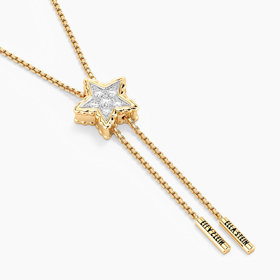 Lab-Grown Signature Star Adjustable Bolo Necklace