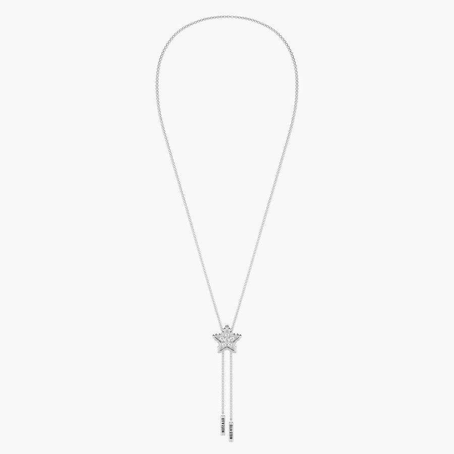 Lab-Grown Signature Star Adjustable Bolo Necklace