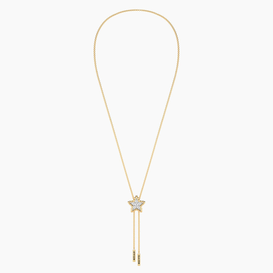 Lab-Grown Signature Star Adjustable Bolo Necklace
