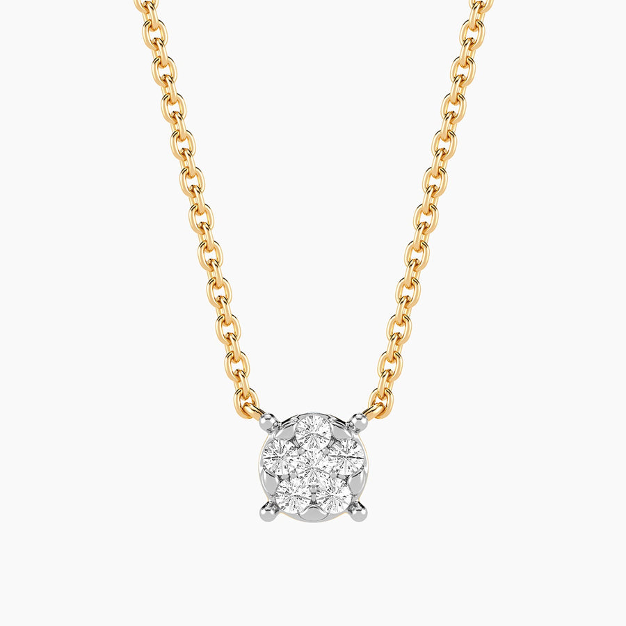 Lab-Grown Small Signature Four Prong Pendant Necklace