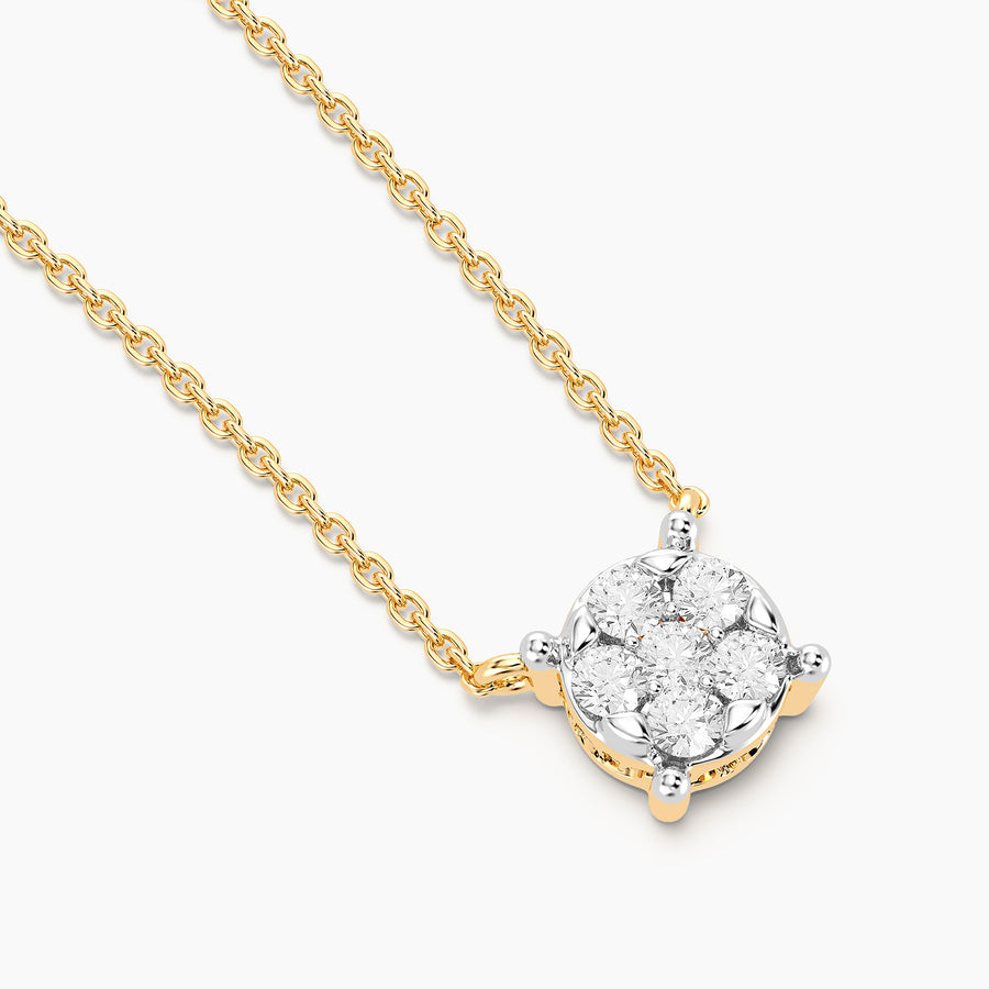 Lab-Grown Small Signature Four Prong Pendant Necklace