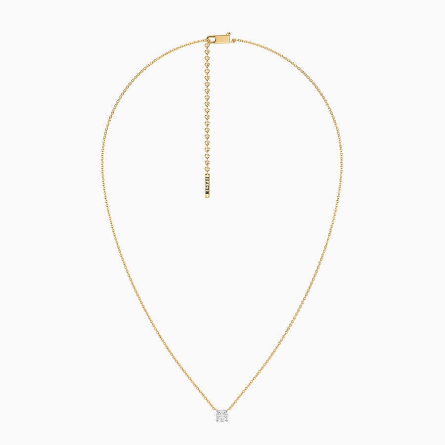 Lab-Grown Small Signature Four Prong Pendant Necklace
