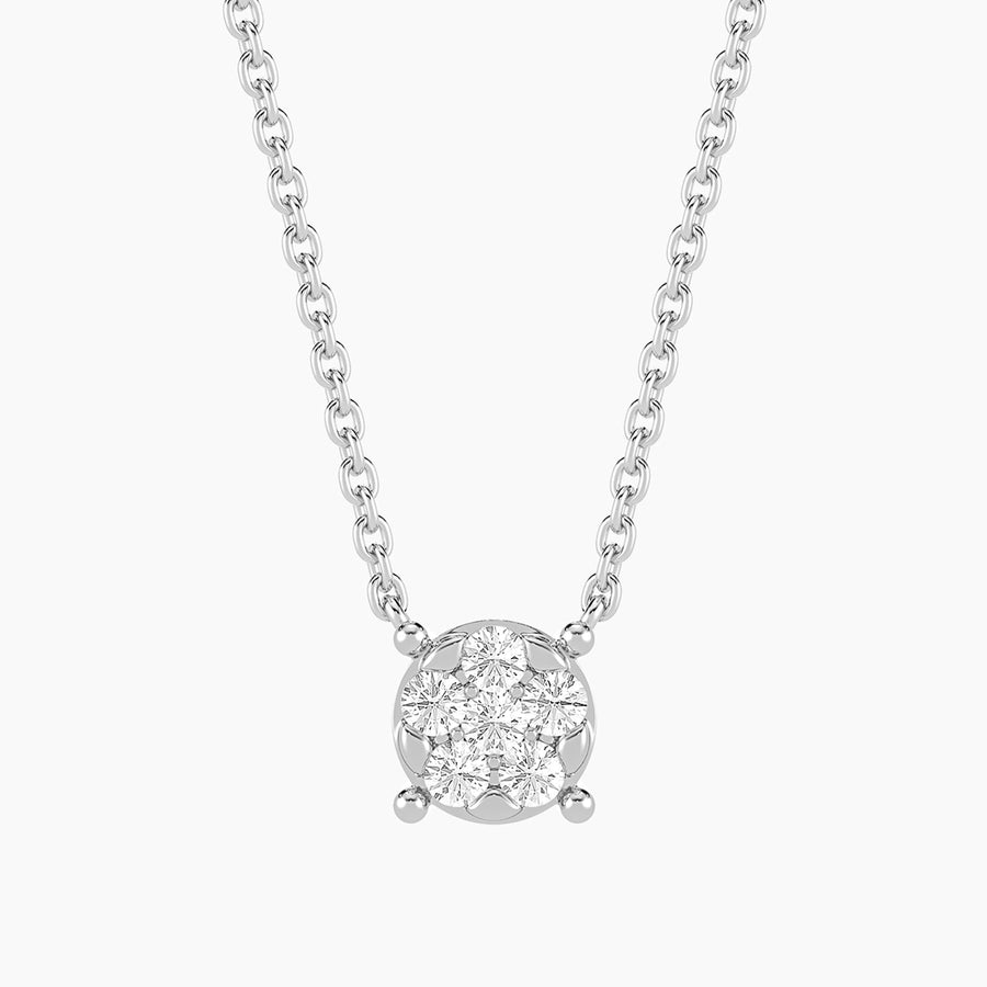 Lab-Grown Large Signature Four Prong Pendant Necklace