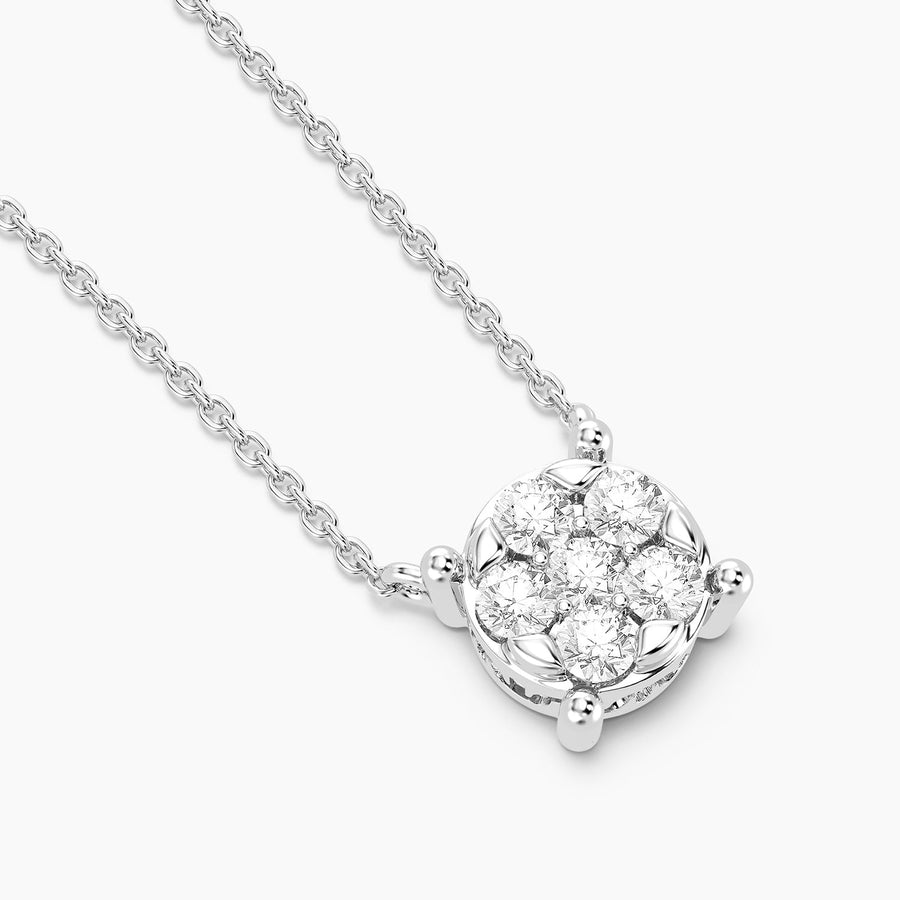 Lab-Grown Large Signature Four Prong Pendant Necklace