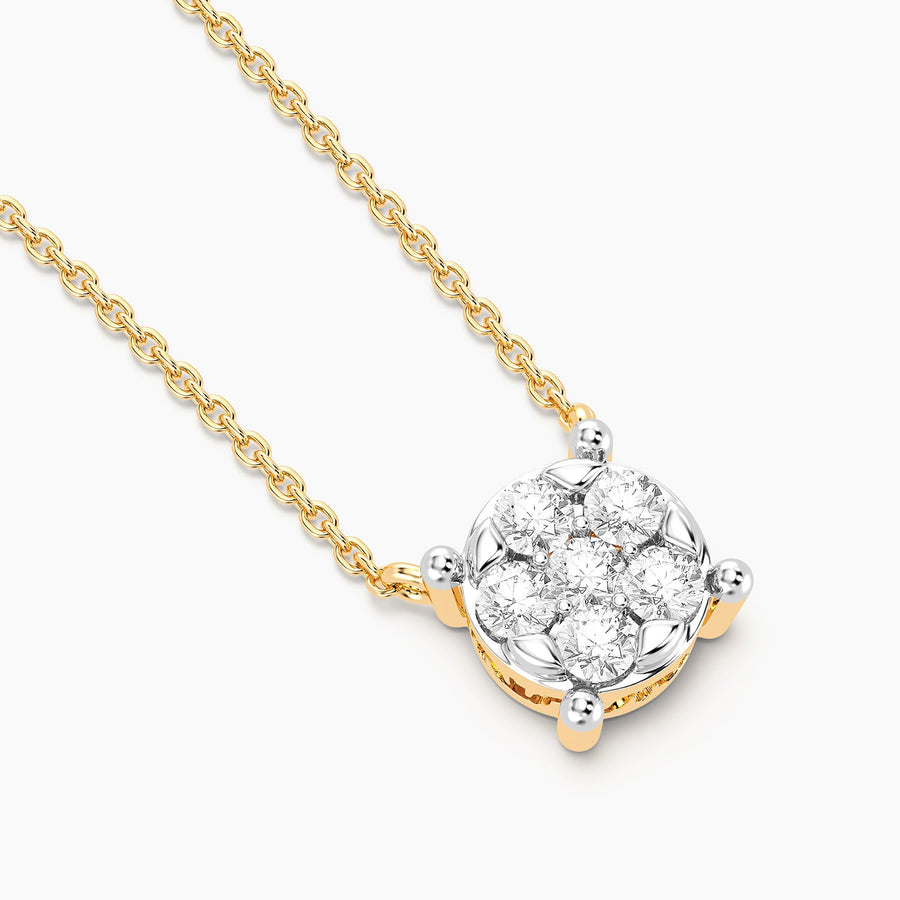 Lab-Grown Large Signature Four Prong Pendant Necklace