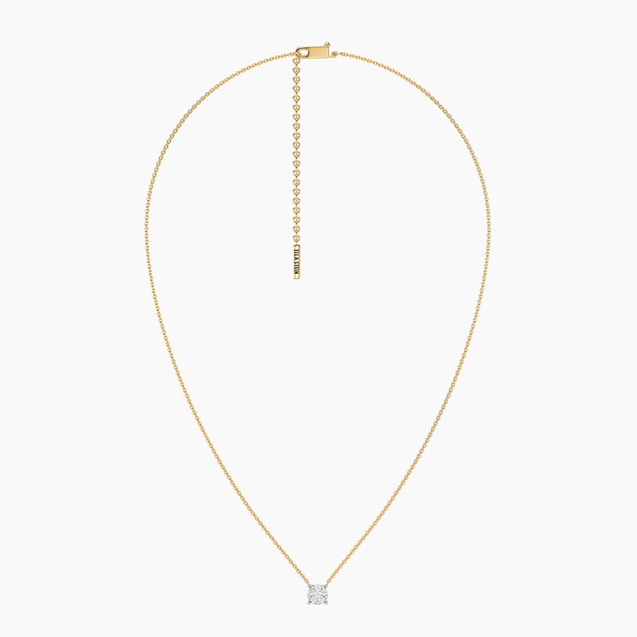 Lab-Grown Large Signature Four Prong Pendant Necklace