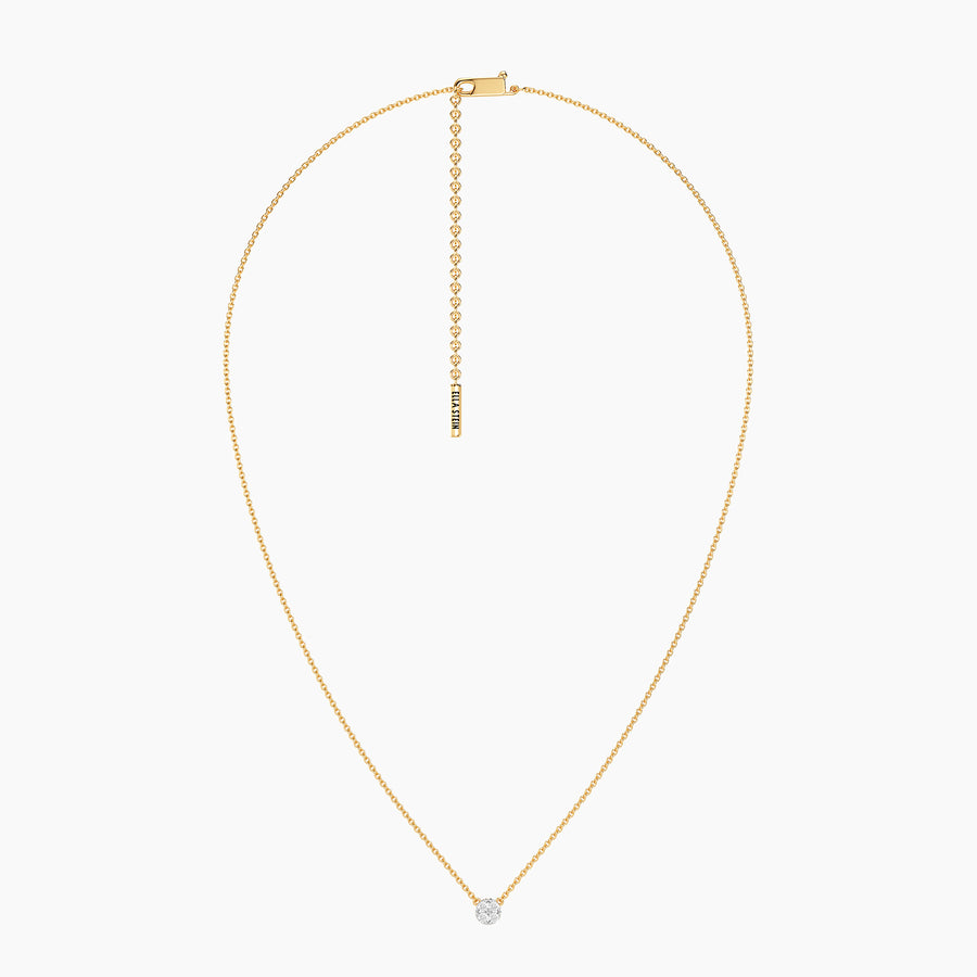 Lab-Grown 0.12 Ct Timeless Sparkle Pendant Necklace