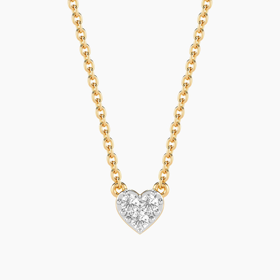 Lab-Grown 0.10 Ct Heart Pendant Necklace