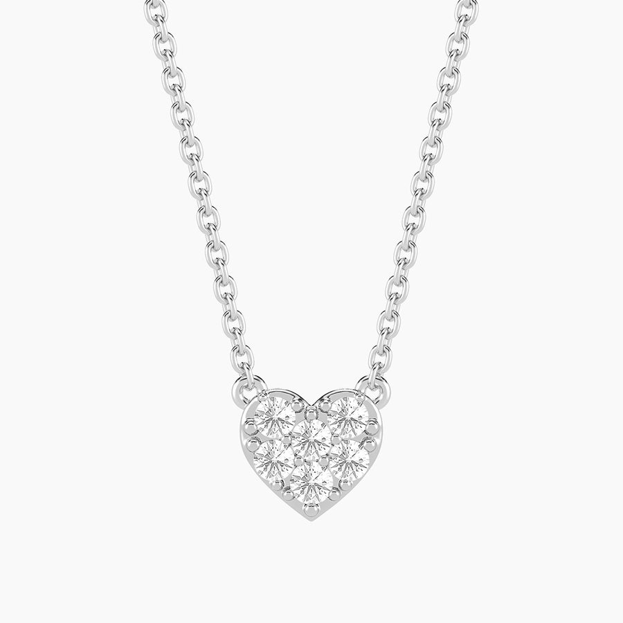 Lab-Grown 0.21 Ct Heart Pendant Necklace