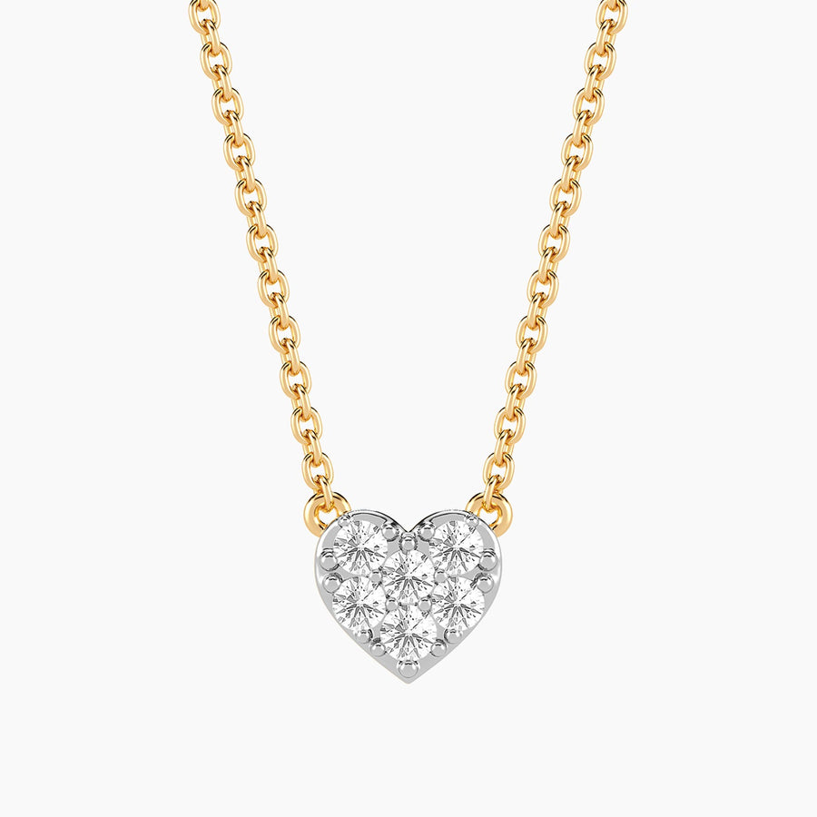 Lab-Grown 0.21 Ct Heart Pendant Necklace