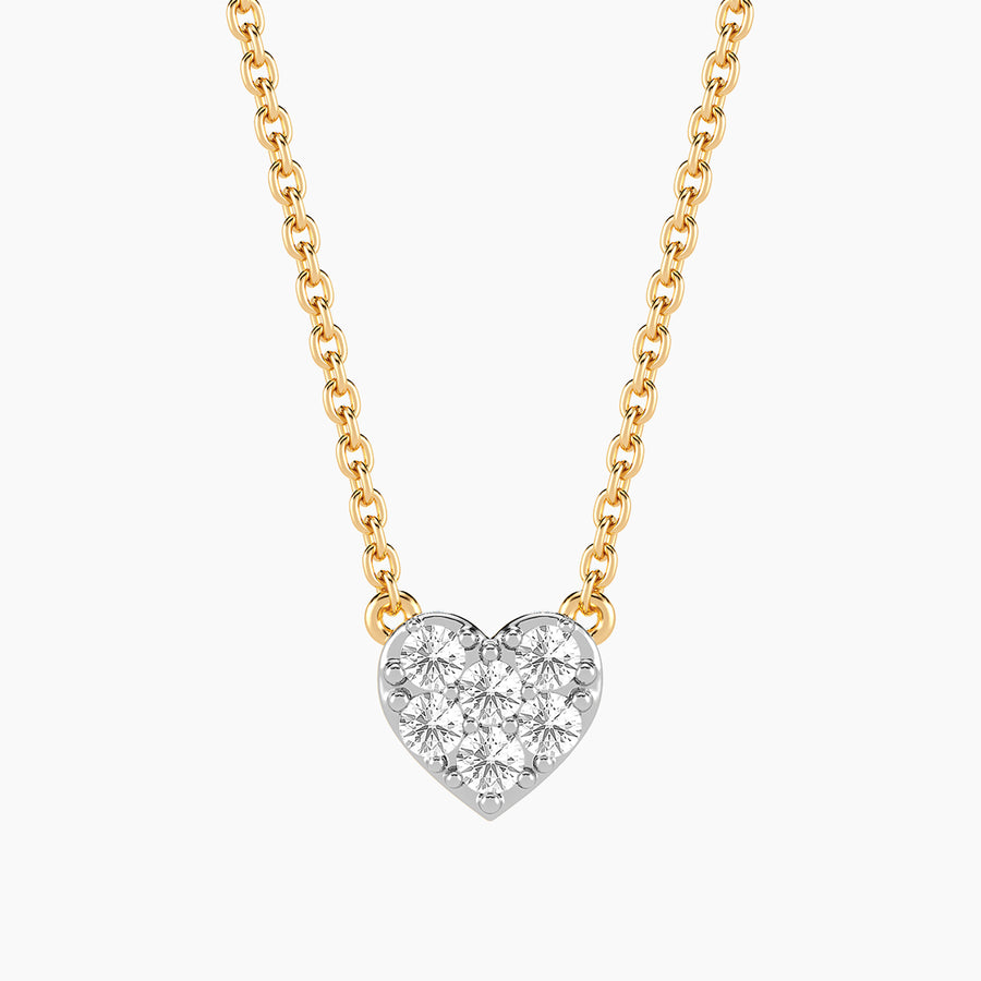 Lab-Grown 0.21 Ct Heart Pendant Necklace